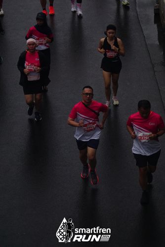 Race photo from Smartfren Run 2024