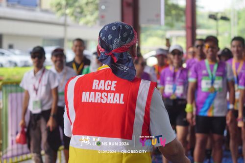 Race photo from BAF LIONS RUN 2024