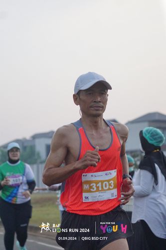 Race photo from BAF LIONS RUN 2024