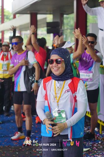 Race photo from BAF LIONS RUN 2024