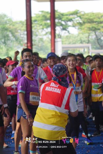Race photo from BAF LIONS RUN 2024
