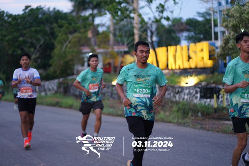Race photo from Arutmin Borneo Run 2024