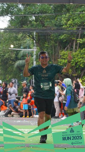 Race photo from Mangkunegaran Run 2025