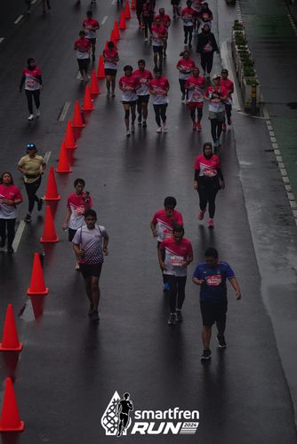 Race photo from Smartfren Run 2024