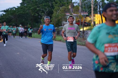 Race photo from Arutmin Borneo Run 2024