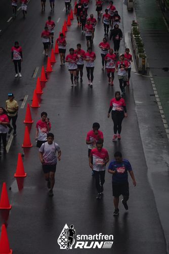 Race photo from Smartfren Run 2024