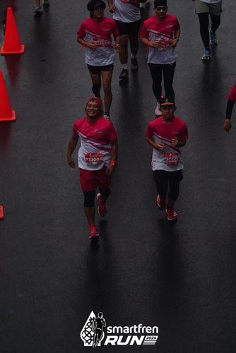 Race photo from Smartfren Run 2024