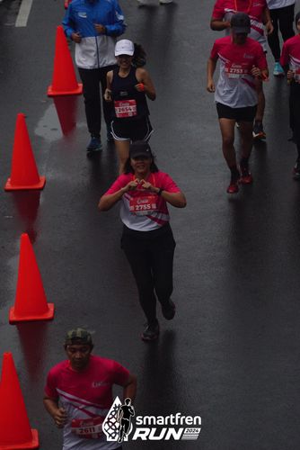 Race photo from Smartfren Run 2024