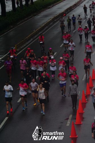 Race photo from Smartfren Run 2024