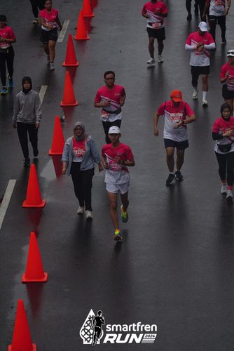 Race photo from Smartfren Run 2024