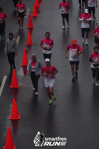 Race photo from Smartfren Run 2024