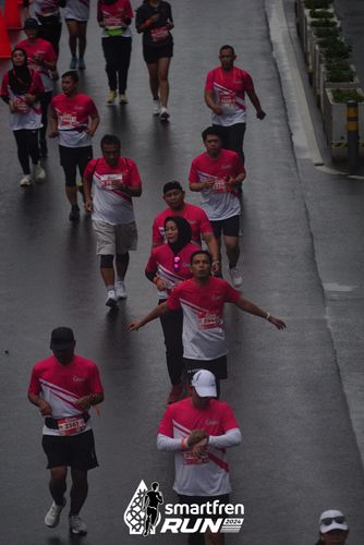 Race photo from Smartfren Run 2024