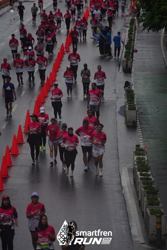 Race photo from Smartfren Run 2024