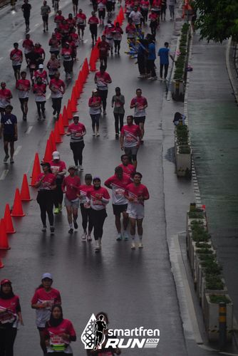 Race photo from Smartfren Run 2024