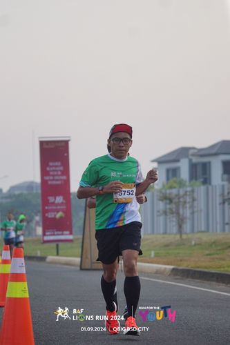 Race photo from BAF LIONS RUN 2024