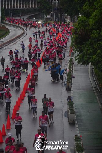 Race photo from Smartfren Run 2024