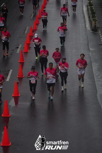 Race photo from Smartfren Run 2024