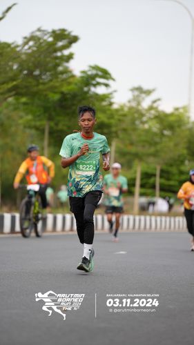 Race photo from Arutmin Borneo Run 2024