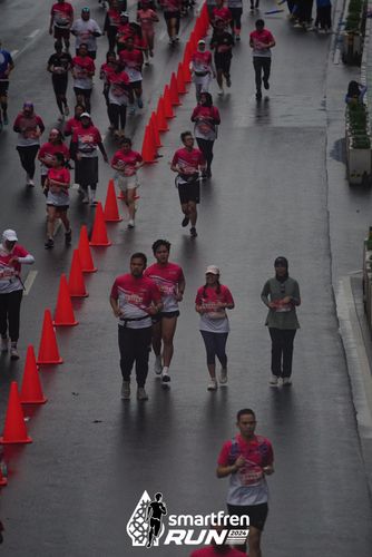 Race photo from Smartfren Run 2024