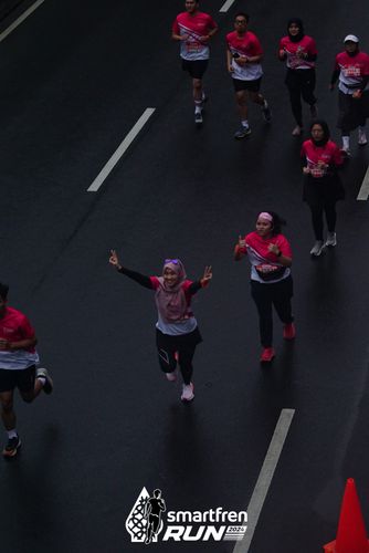 Race photo from Smartfren Run 2024