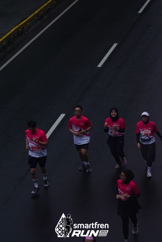 Race photo from Smartfren Run 2024