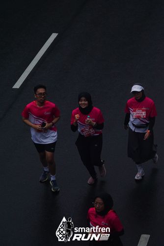 Race photo from Smartfren Run 2024