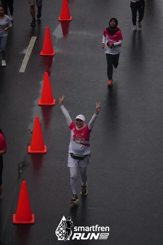 Race photo from Smartfren Run 2024