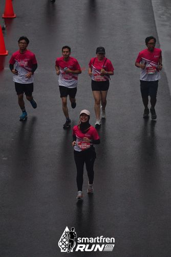Race photo from Smartfren Run 2024