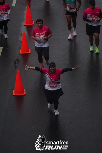 Race photo from Smartfren Run 2024