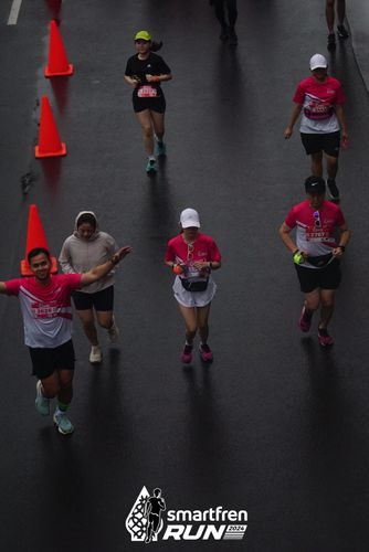 Race photo from Smartfren Run 2024
