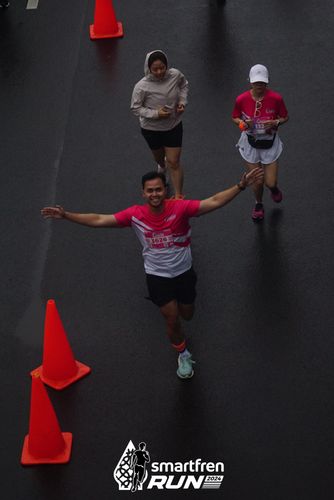 Race photo from Smartfren Run 2024
