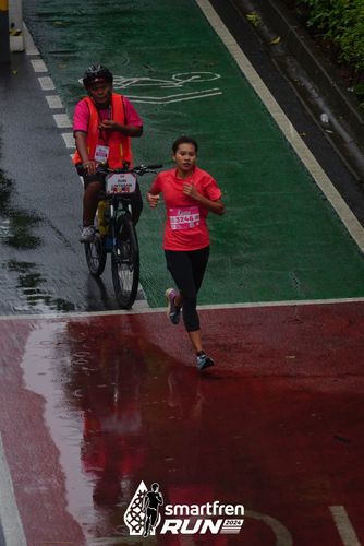 Race photo from Smartfren Run 2024