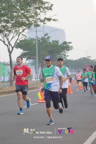 Race photo from BAF LIONS RUN 2024