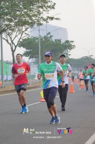 Race photo from BAF LIONS RUN 2024