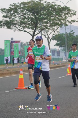 Race photo from BAF LIONS RUN 2024
