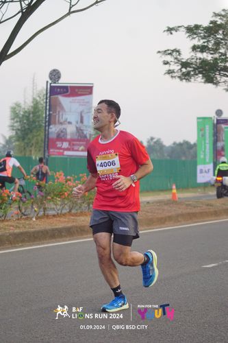 Race photo from BAF LIONS RUN 2024