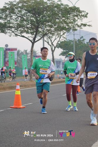 Race photo from BAF LIONS RUN 2024