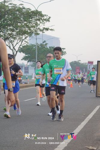 Race photo from BAF LIONS RUN 2024
