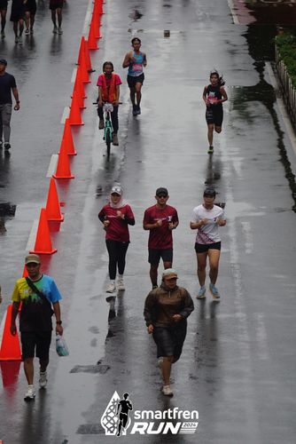Race photo from Smartfren Run 2024