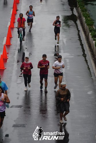 Race photo from Smartfren Run 2024