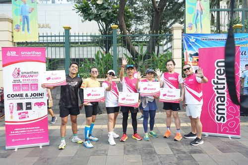 Race photo from Smartfren Run 2024 Vibes