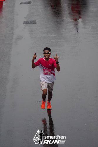 Race photo from Smartfren Run 2024