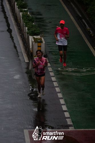 Race photo from Smartfren Run 2024
