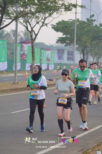 Race photo from BAF LIONS RUN 2024