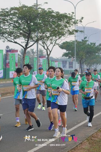 Race photo from BAF LIONS RUN 2024