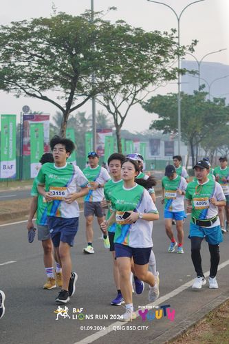 Race photo from BAF LIONS RUN 2024
