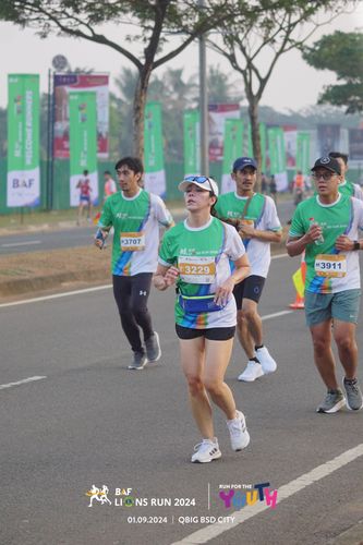 Race photo from BAF LIONS RUN 2024