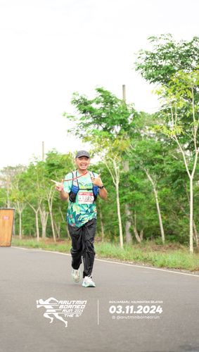 Race photo from Arutmin Borneo Run 2024
