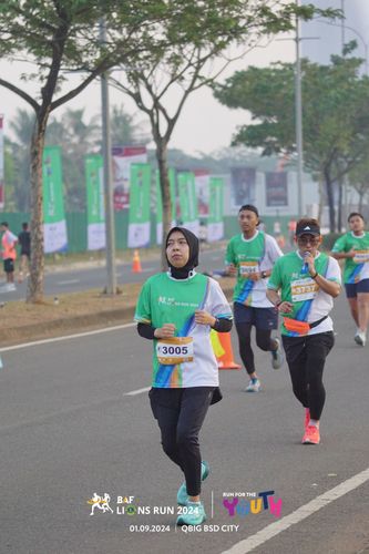 Race photo from BAF LIONS RUN 2024