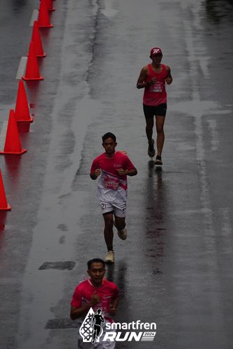Race photo from Smartfren Run 2024